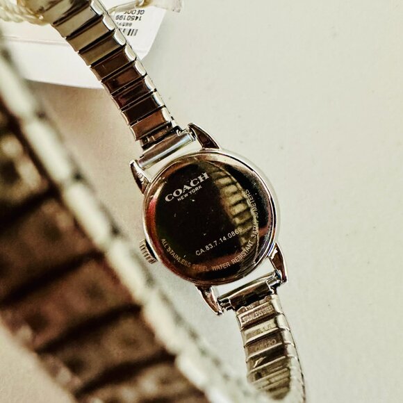 COACH GEORGIE STAINLESS STEEL STRETCH BRACELET WATCH 14501991 - Picture 6 of 7